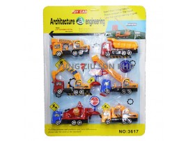 3617#9PCS ARCHITECTURE ENGINEERING TOY CAR